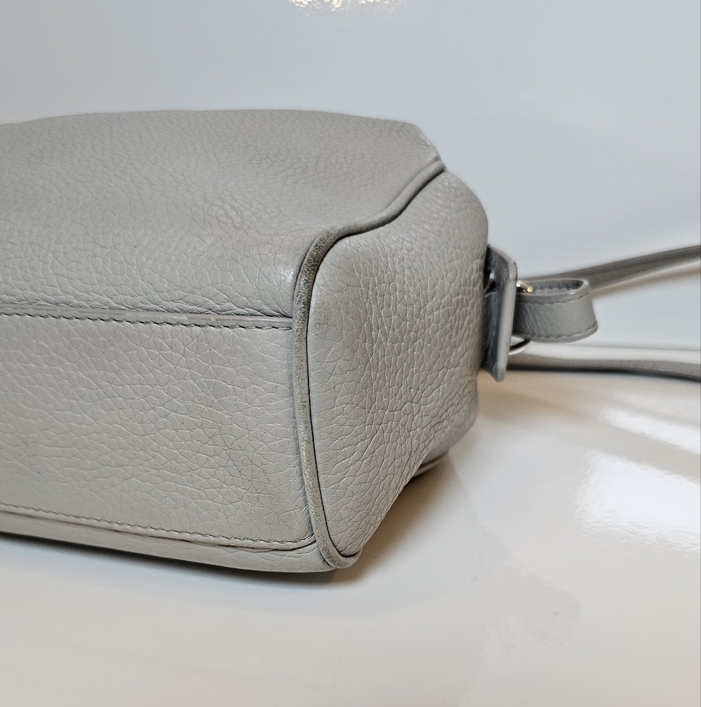 Balenciaga Gray Leather Shoulder Bag Camera Bag - Picture 10 of 17